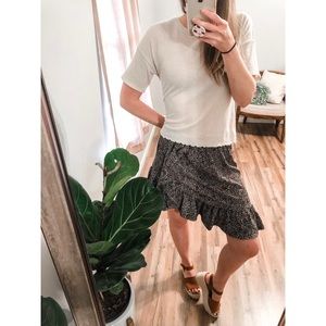 MICHAEL Michael Kors Ruffled Mini Skirt Large